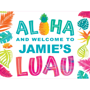 Personalized Luau Yard Sign (1 Piece(s))