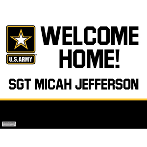 Personalized U.S. Army® Welcome Home Yard Sign (1 Piece(s))