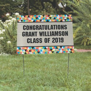 Personalized Bold Graduation Party Yard Sign (1 Piece(s))