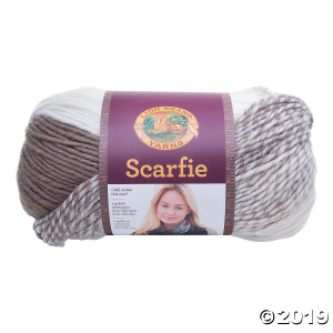 Lion Brand Scarfie Yarn-Cream/Black (1 Piece(s))