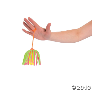 Flashing Neon Large Stretchy Noodle Ball YoYos (Per Dozen)
