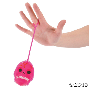 Light-Up Skull Puffer Ball YoYos (Per Dozen)