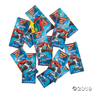 4-Color Blaze and the Monster Machines Crayons - 12 Boxes (Per Dozen)