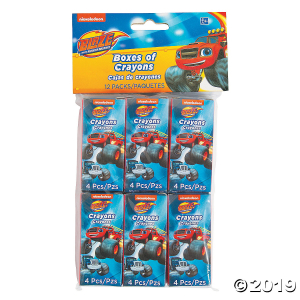 4-Color Blaze and the Monster Machines Crayons - 12 Boxes (Per Dozen)