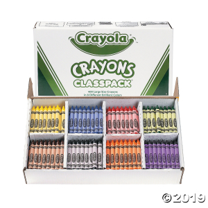 8-Color Crayola® Large Crayons Classpack - 400 Pc.