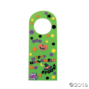 Halloween Friends Doorknob Hanger Craft Kit (50 Piece(s))