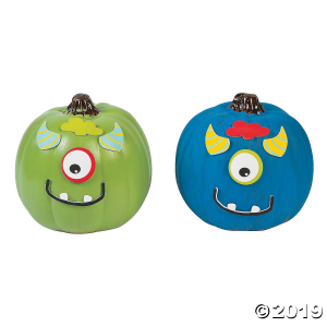 Mini Monster Pumpkin Decorating Craft Kit (Makes 24)