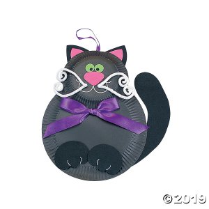 Paper Plate Friendly Black Cat Craft Kit (Makes 12)