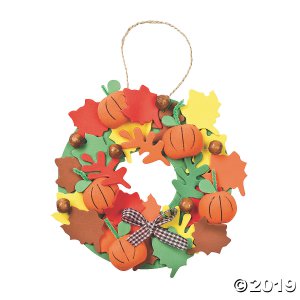 3D Pumpkin Wreath Craft Kit (Makes 12)