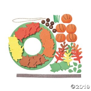 3D Pumpkin Wreath Craft Kit (Makes 12)