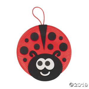 Paper Plate Ladybug Craft Kit (Makes 12)
