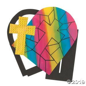 3D Stained Glass Window Craft Kit (Makes 12)