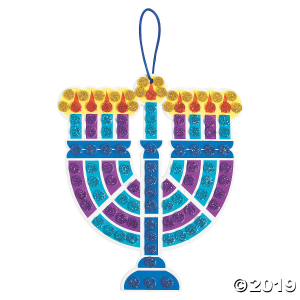 Mosaic Menorah Craft Kit (Makes 12)