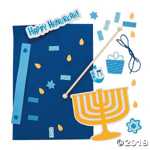 Hanukkah Banner Craft Kit (Makes 12)