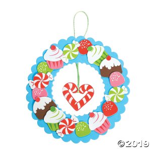 Holiday Sweet Treat Wreath Craft Kit (Makes 12)