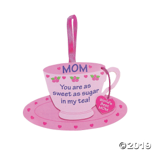 Mom Tea Cup Ornament Craft Kit (Makes 12)