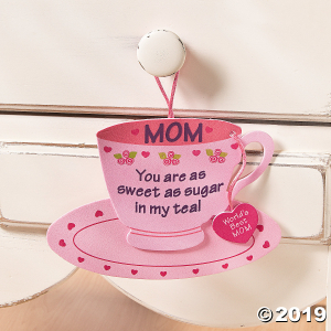 Mom Tea Cup Ornament Craft Kit (Makes 12)