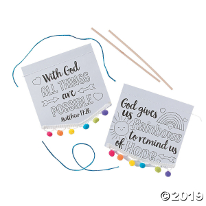 Color Your Own Faith Banners (Makes 12)