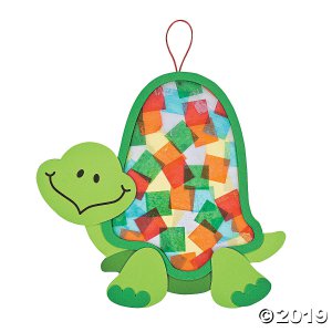 Colorful Turtle Tissue Paper Craft Kit (Makes 12)