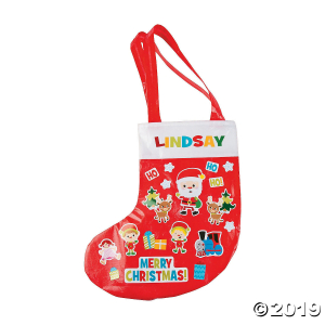 Christmas Stocking Large Tote Bag Craft Kit (Makes 6)