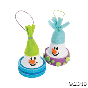 Flowerpot Snowman Christmas Craft Kit (Makes 12)