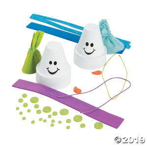 Flowerpot Snowman Christmas Craft Kit (Makes 12)