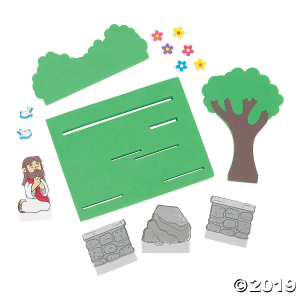 3D Jesus in the Garden Craft Kit (Makes 12)