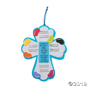 Jelly Bean Prayer Crosses Craft Kit (Makes 12)