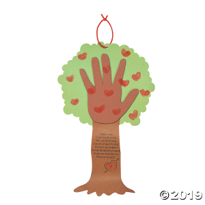 Valentine Tree Thumbprint Poem Craft Kit (Makes 12)