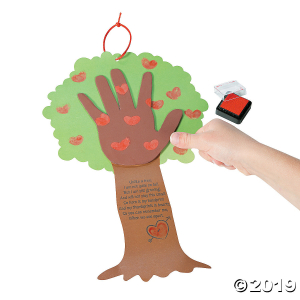 Valentine Tree Thumbprint Poem Craft Kit (Makes 12)