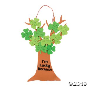 Shamrock Tree of Luck Craft Kit (Makes 12)