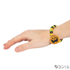 Halloween Charm Beaded Bracelet Craft Kit (Makes 12)