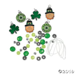 St. Patrick's Day Charm Bracelet Craft Kit (Makes 12)