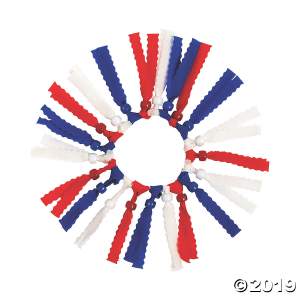 Patriotic Bracelet Craft Kit (Makes 12)