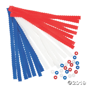 Patriotic Bracelet Craft Kit (Makes 12)