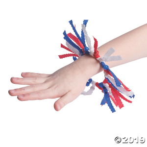 Patriotic Bracelet Craft Kit (Makes 12)