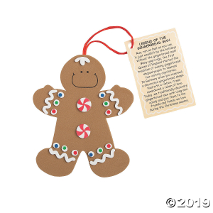 Legend of the Gingerbread Man Christmas Ornament Craft Kit (Makes 12)