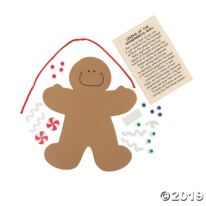 Legend of the Gingerbread Man Christmas Ornament Craft Kit (Makes 12)