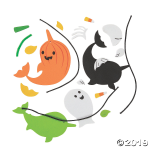 Halloween Narwhal Ornament Craft Kit (Makes 12)