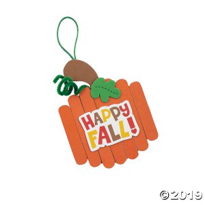 Craft Stick Fall Pumpkin Ornament (Makes 12)