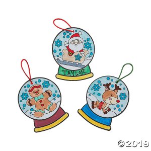 Color Your Own Christmas Snow Globe Ornaments (Makes 12)
