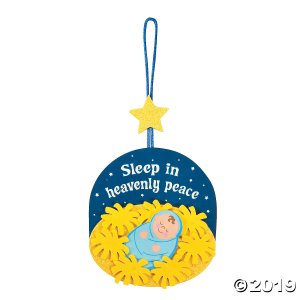 Sleeping Baby Jesus Ornament Craft Kit (Makes 12)