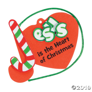 Jesus is the Heart of Christmas Ornament Craft Kit (Makes 12)