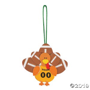 Football Turkey Ornament Craft Kit (Makes 12)
