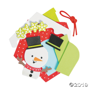 Snowman in a Window Ornament Craft Kit (Makes 12)