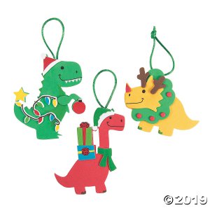 Christmas Dinosaur Ornament Craft Kit (Makes 12)