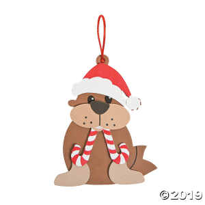 Peppermint Walrus Ornament Craft Kit (Makes 12)