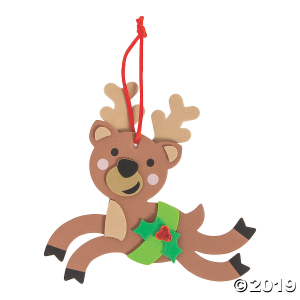 Prancing Reindeer Ornament Craft Kit (Makes 12)