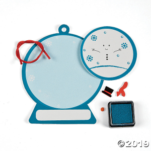 Thumbprint Snowman Ornament Craft Kit (Makes 12)