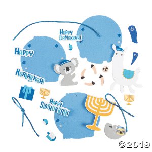 Hanukkah Animal Ornament Craft Kit (Makes 12)